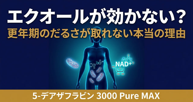 エクオールが効かない?更年期のだるさが取れない本当の理由
