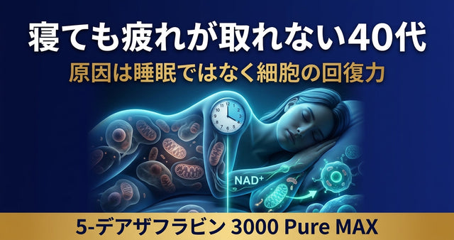寝ても疲れが取れない40代 原因は睡眠ではなく細胞の回復力