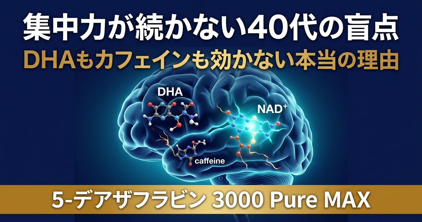 集中力が続かない40代 DHAもカフェインも効かない人が見落としている原因