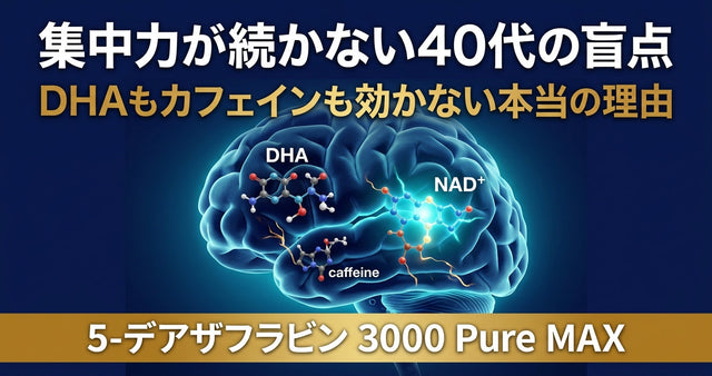 集中力が続かない40代 DHAもカフェインも効かない人が見落としている原因