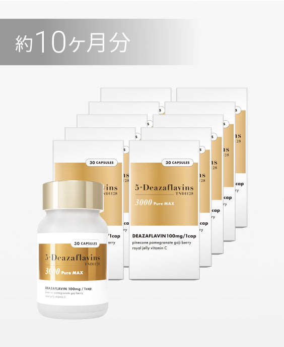 【30カプセル×10個】5-Deazaflavins 3000 Pure MAX